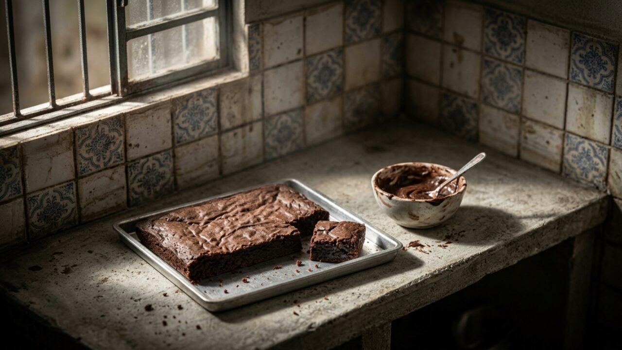 A casquinha brilhante do brownie não depende só do forno porque parte da diferença começa no açúcar dissolvido antes de assar