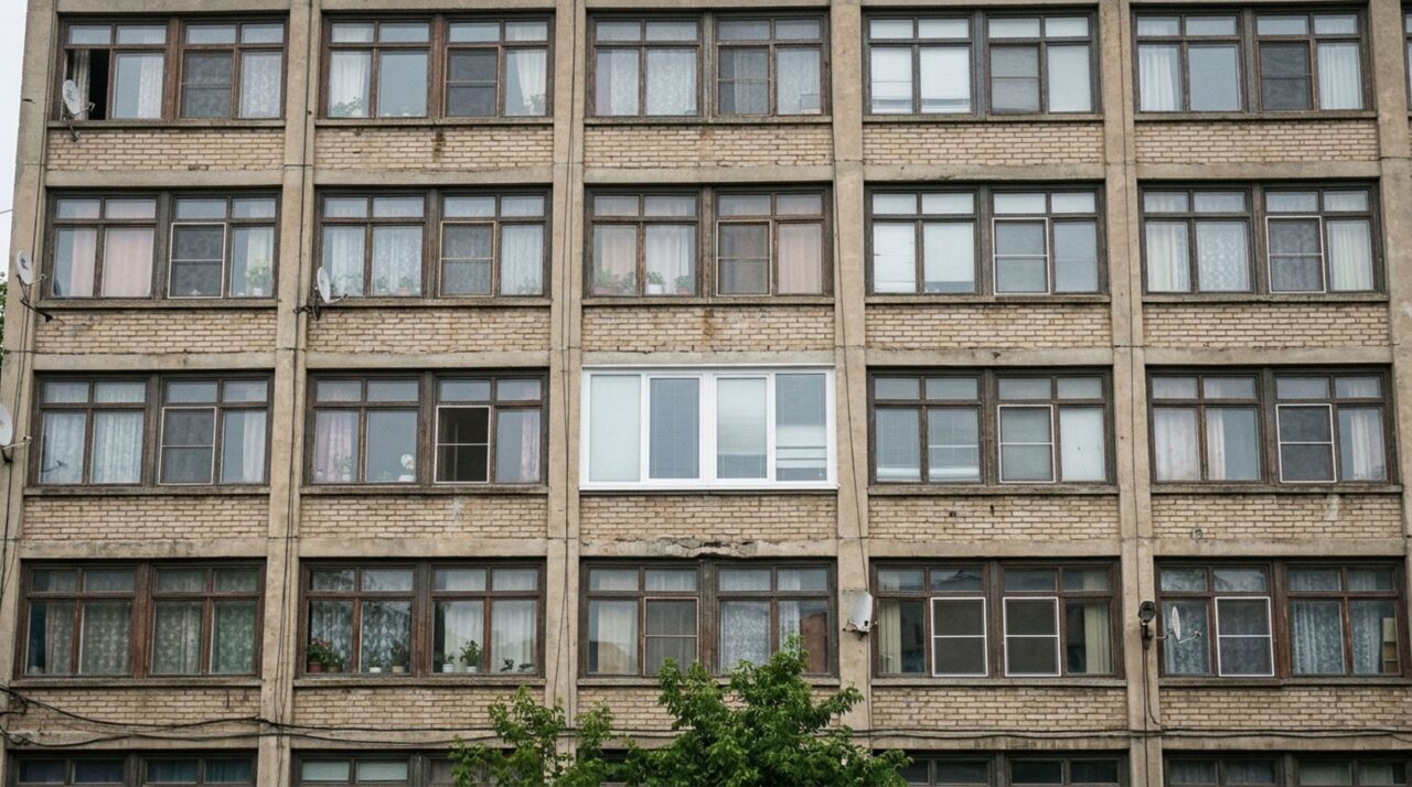 Morador troca as esquadrias brancas por modelos pretos, termina a reforma e descobre que a mudança dentro do apartamento alterou a fachada do prédio