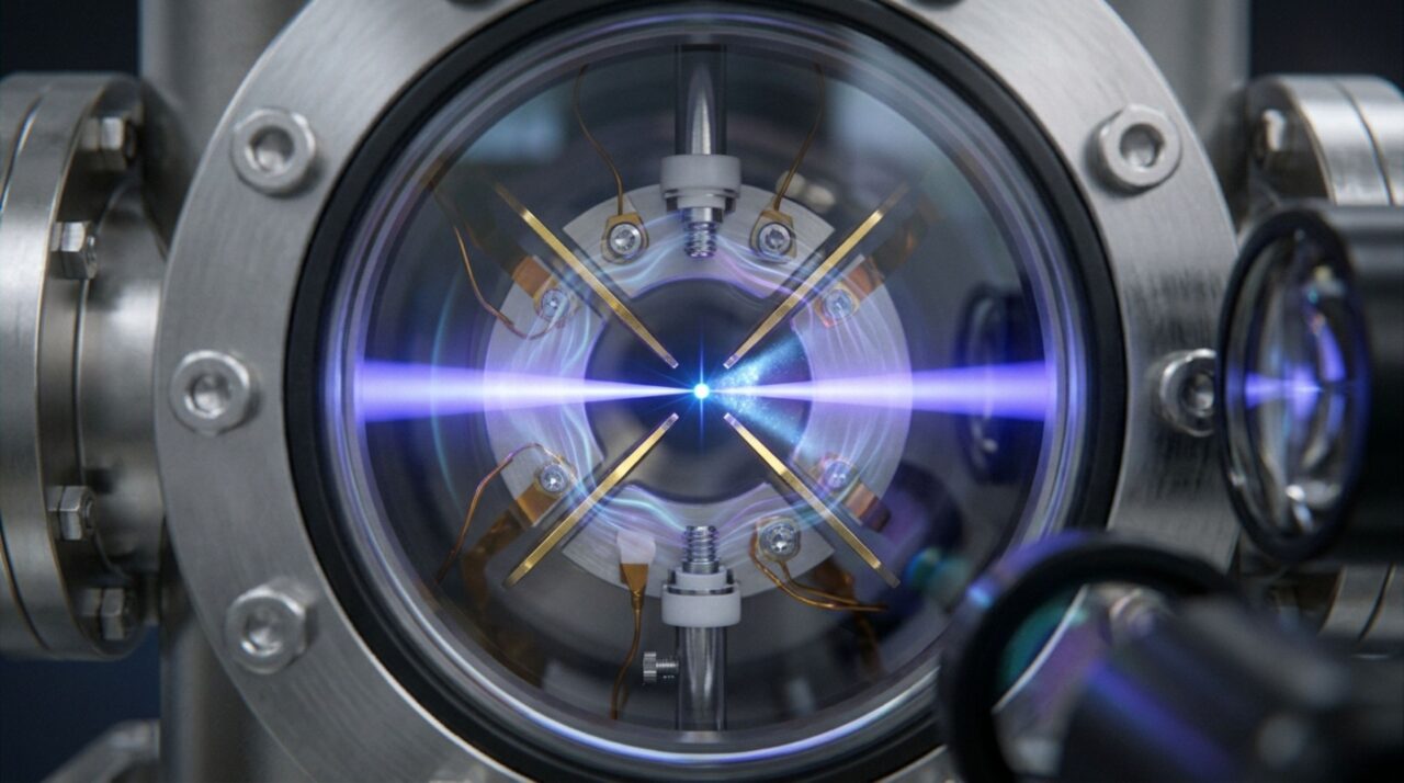Um feixe de laser atingiu um átomo com mais força fora do centro e revelou no laboratório um efeito quântico parecido com uma bola fazendo curva