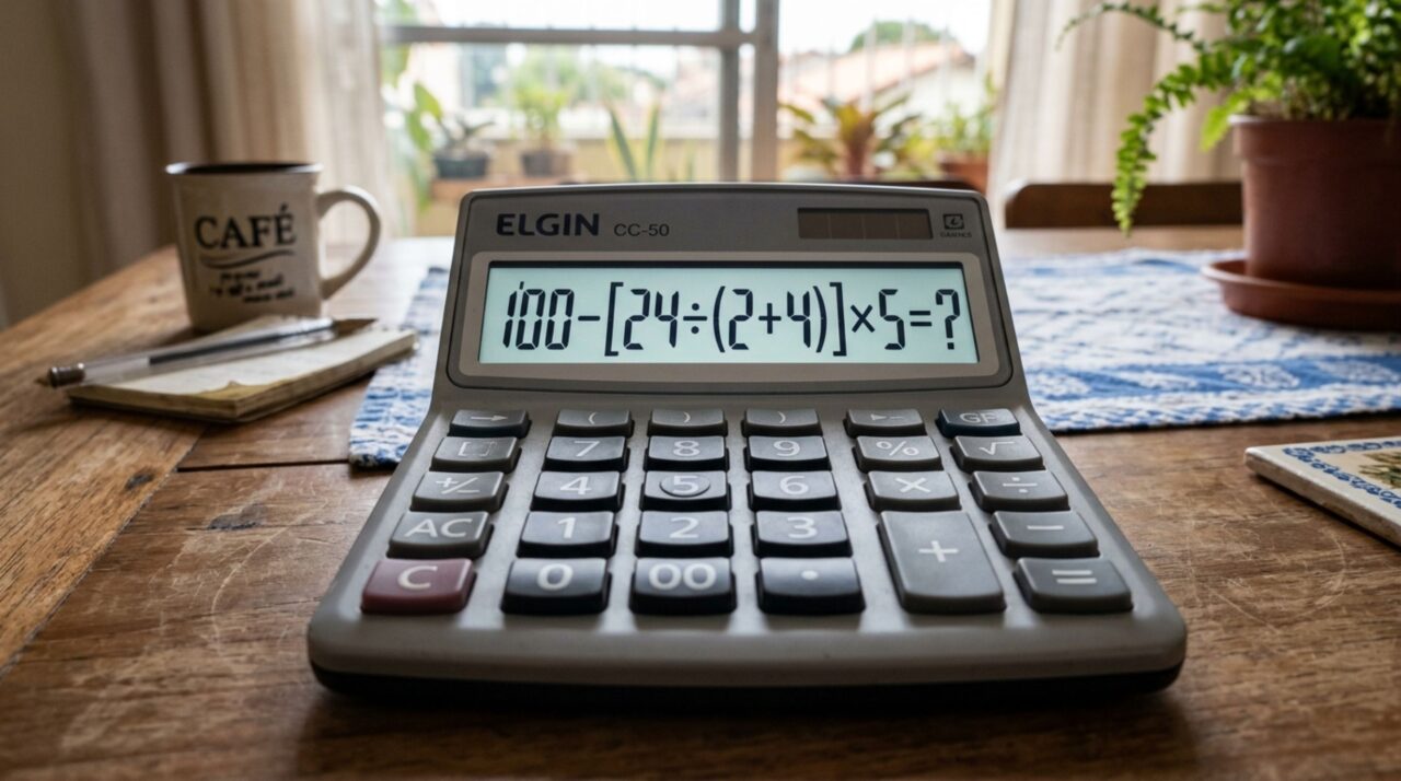 Quanto é 100 − [24 ÷ (2 + 4)] × 5? Uma equação que até gênios têm dificuldade em resolver