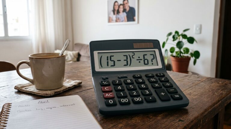 Quanto é (15 − 3)² ÷ 6? A resposta exige atenção até a última operação