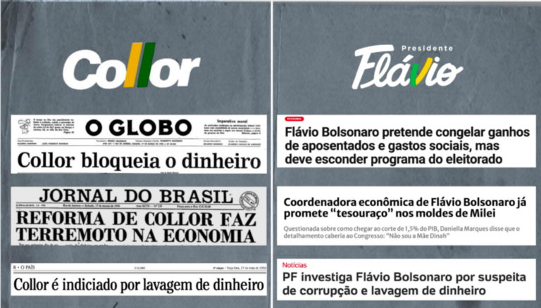 Comparação entre Flávio Bolsonaro e Collor
