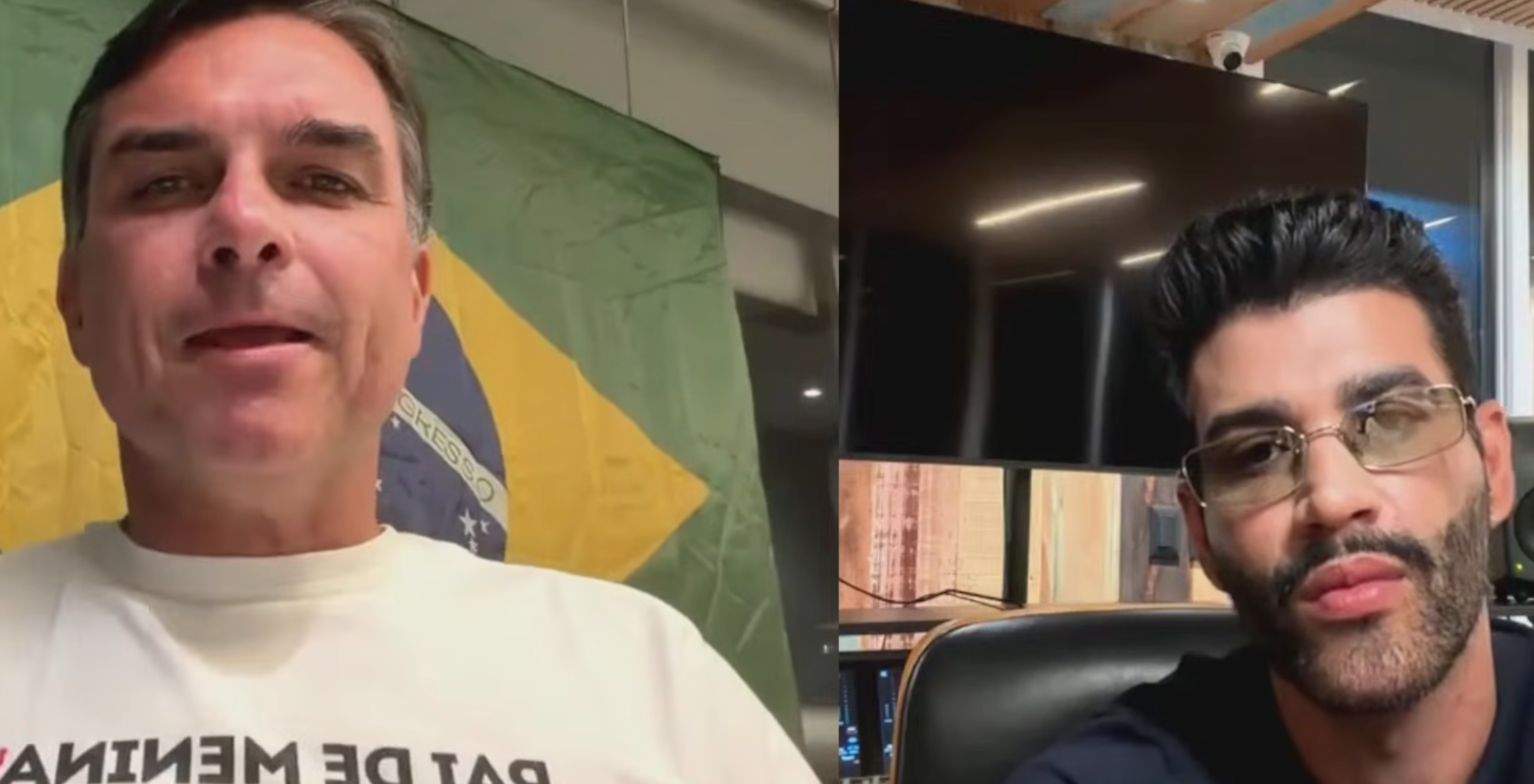 O que disse Flávio Bolsonaro na live de Gusttavo Lima