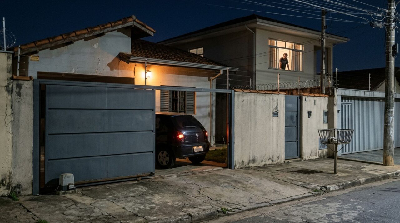 Vizinho instala um portão automático para facilitar a entrada do carro e família percebe que o motor faz um barulho alto toda vez que alguém chega de madrugada