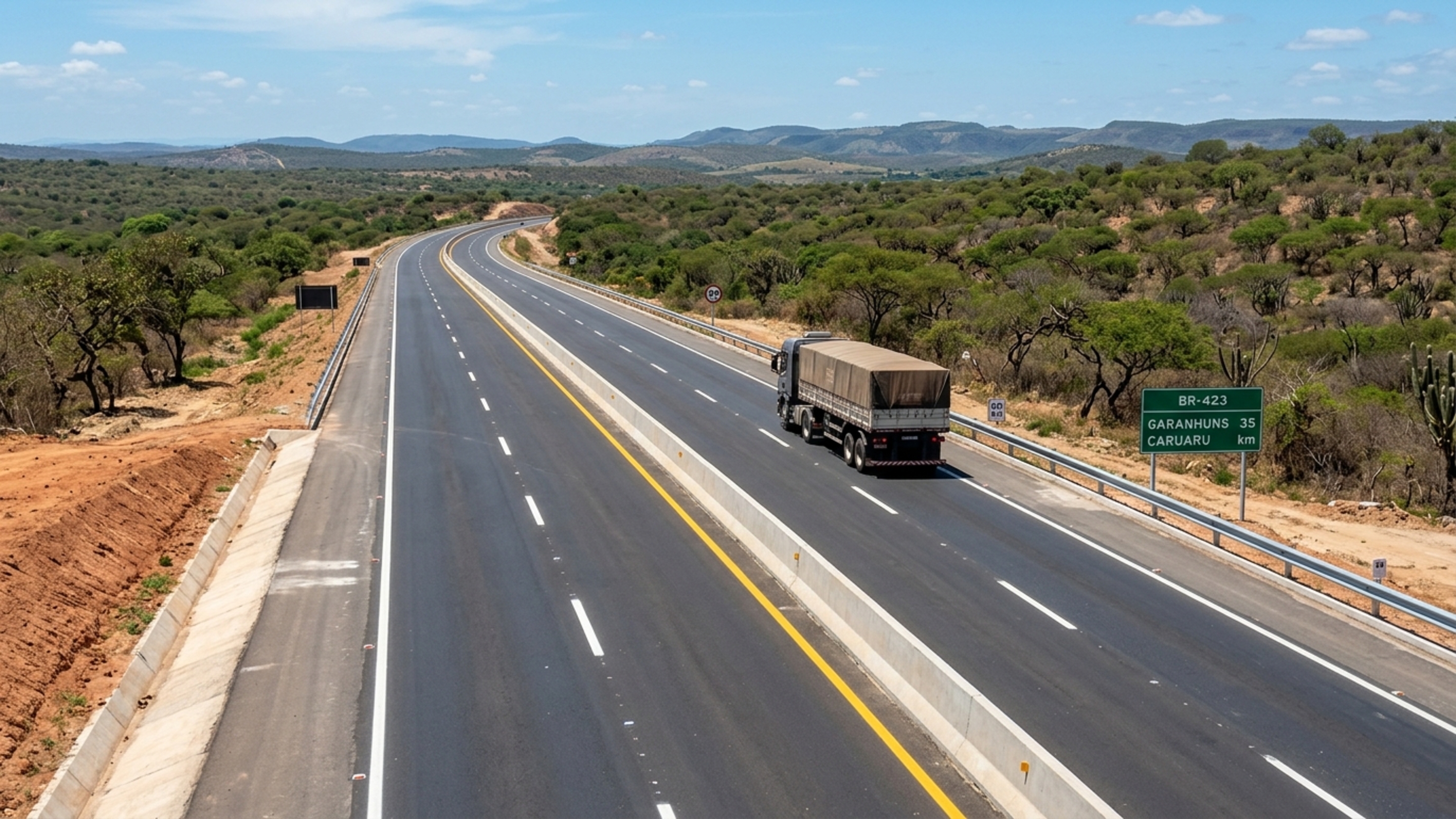 Mais de R$ 330 milhões estão sendo investidos em 41 km de duplicações para modernizar uma estrada que conecta regiões agrícolas, centros comerciais e cidades turísticas do interior brasileiro