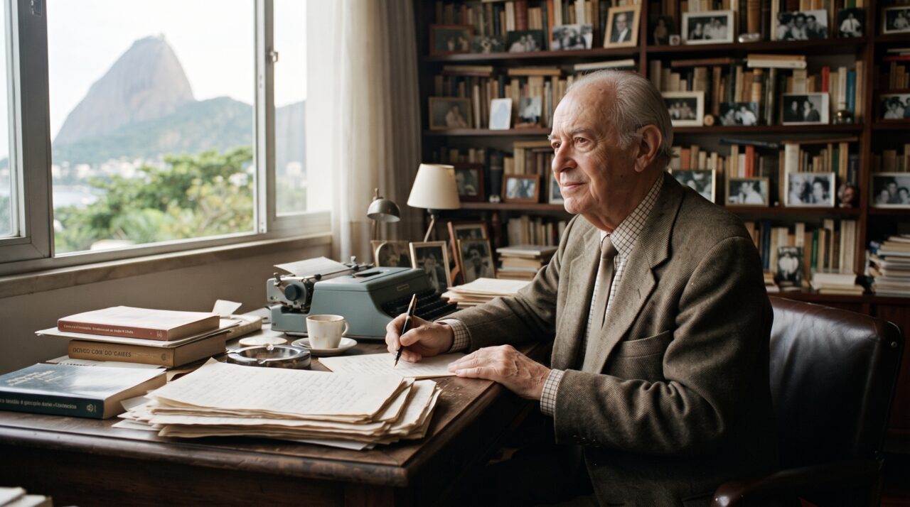A visão de Carlos Drummond de Andrade sobre a felicidade sem motivo