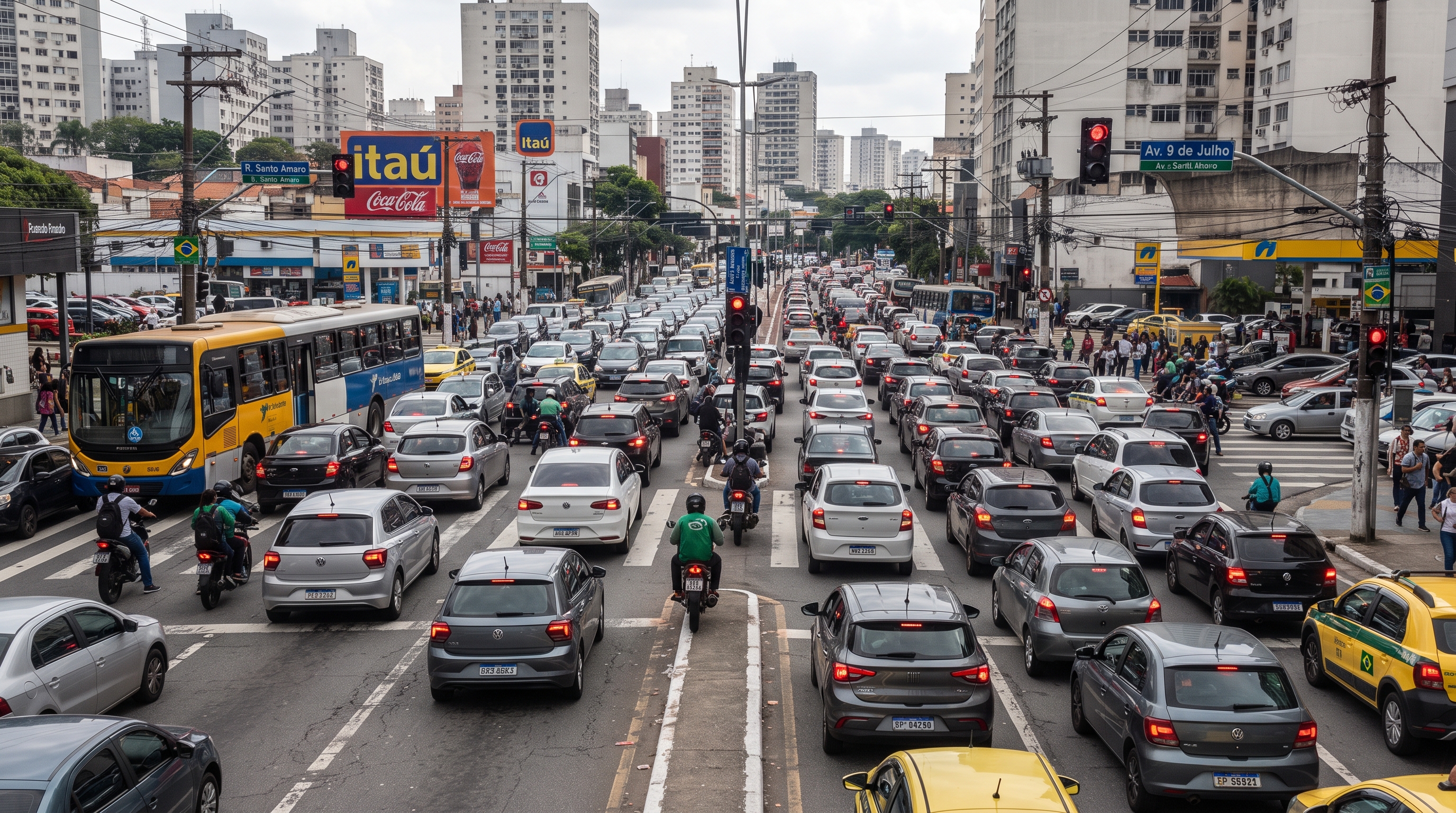 Condutor avana no sinal verde durante trnsito intenso f | Economia | QTU Notícias