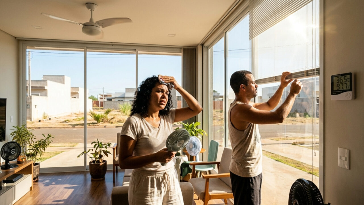 Casa fica muito mais quente após erro no projeto, mas infelizmente proprietários descobrem tarde demais para evitar o prejuízo