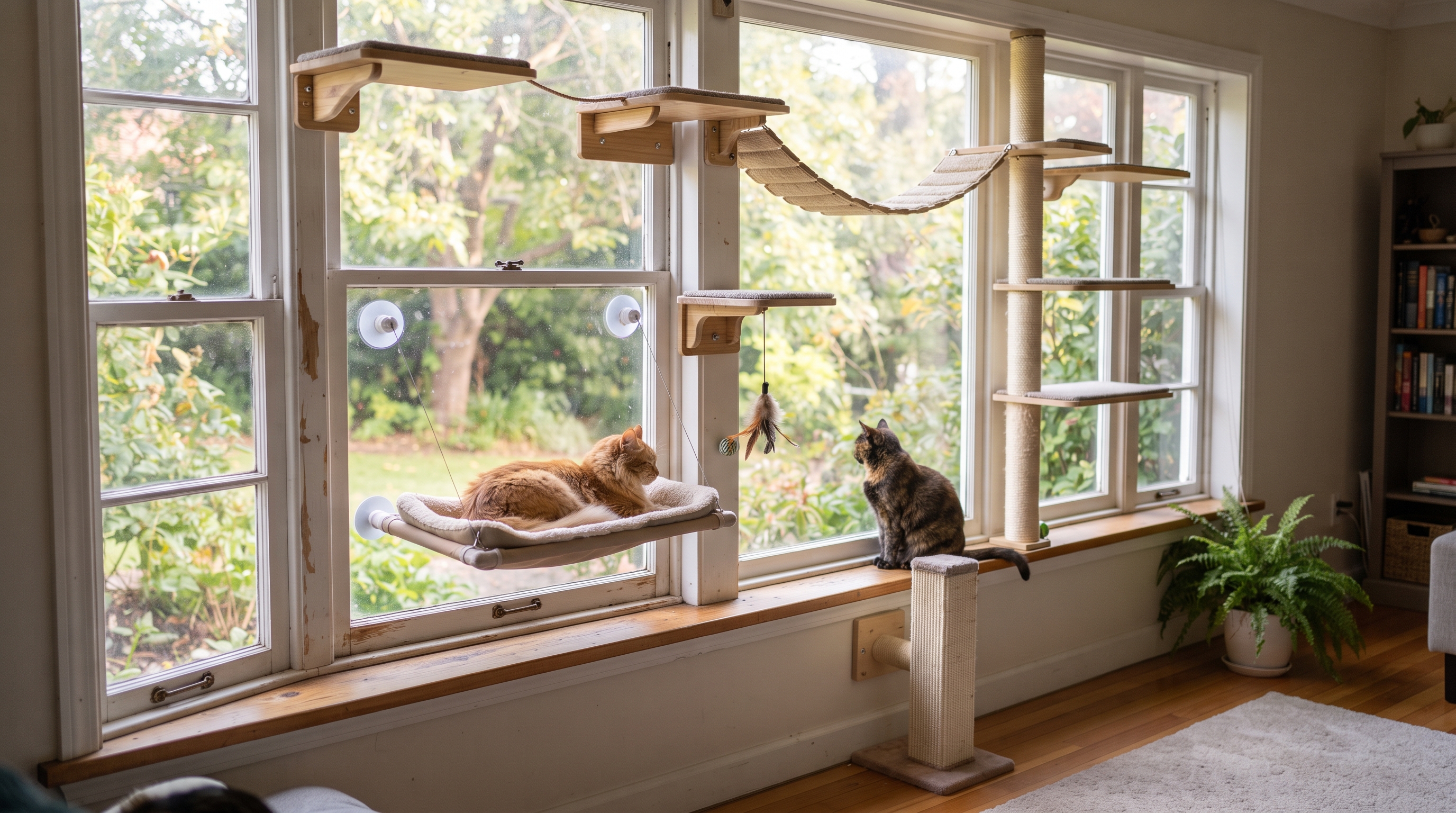 Quanto custa construir um “catio” (pátio seguro para gatos) de 6 m² integrado à janela em 2026?