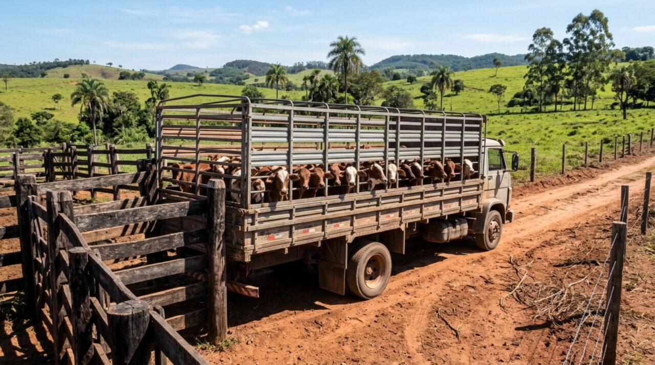 Fazendeiro vende 17 bezerros para um criador de outra cidade, coloca os animais no caminhão e descobre que a nota fiscal da venda não substitui a Guia de Trânsito Animal exigida para transportar o rebanho