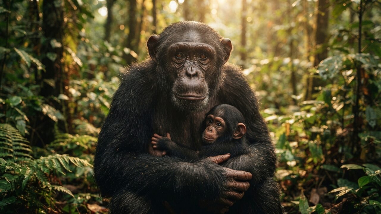 Chimpanzés carregaram filhotes mortos por até 126 dias: causa da morte ajuda a explicar por que algumas mães demoram tanto a soltá-los