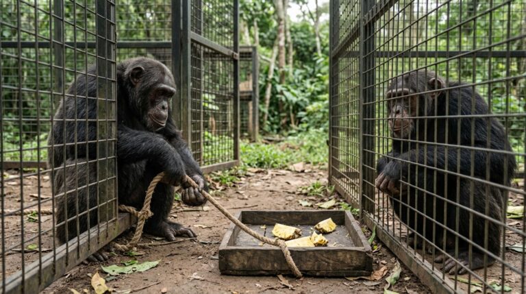 Experimento revelou que chimpanzés roubam alimentos com menor frequência quando a vítima é um amigo