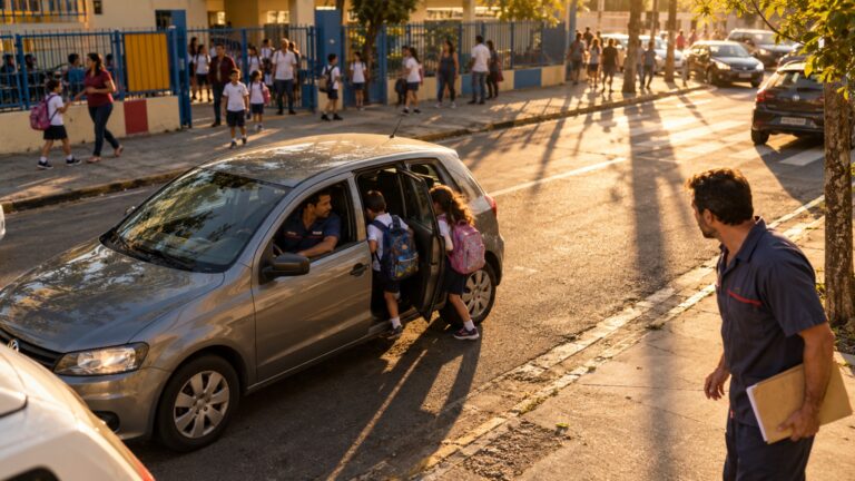 Cliente deixa carro para revisão e encontra o mecânico usando o veículo para buscar os filhos na escola