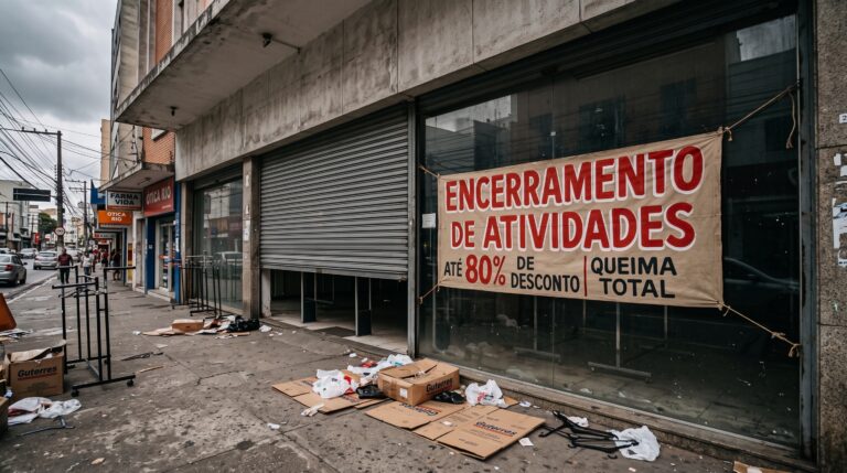 Depois de quase 60 anos vendendo roupas com desconto, rede fecha suas 13 lojas e liquida a operação, porque seguradoras deixaram de pagar indenizações de interrupção de negócios após a pandemia e eliminaram a alternativa de continuidade
