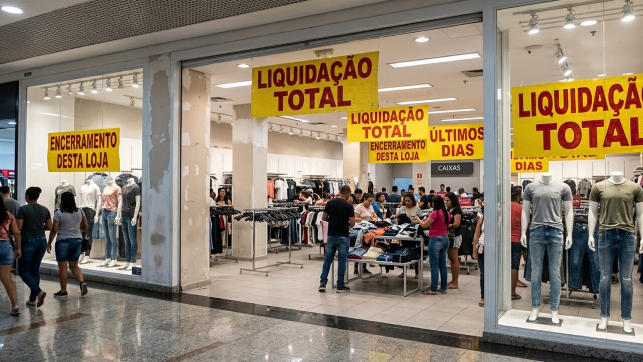 Gigante das roupas baratas recorre à Justiça pela segunda vez e inicia liquidação em 354 lojas após perder espaço para concorrentes