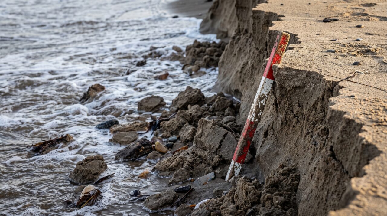 Uma praia foi medida por mais de 60 anos e a sequência inteira agora mostra quanto da costa realmente desapareceu ou se deslocou