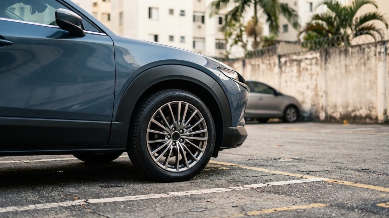 Rodas de 19 polegadas, pneus de perfil 45 e banco traseiro dividido em duas partes equipam este SUV que aposta em visual moderno sem abandonar a praticidade