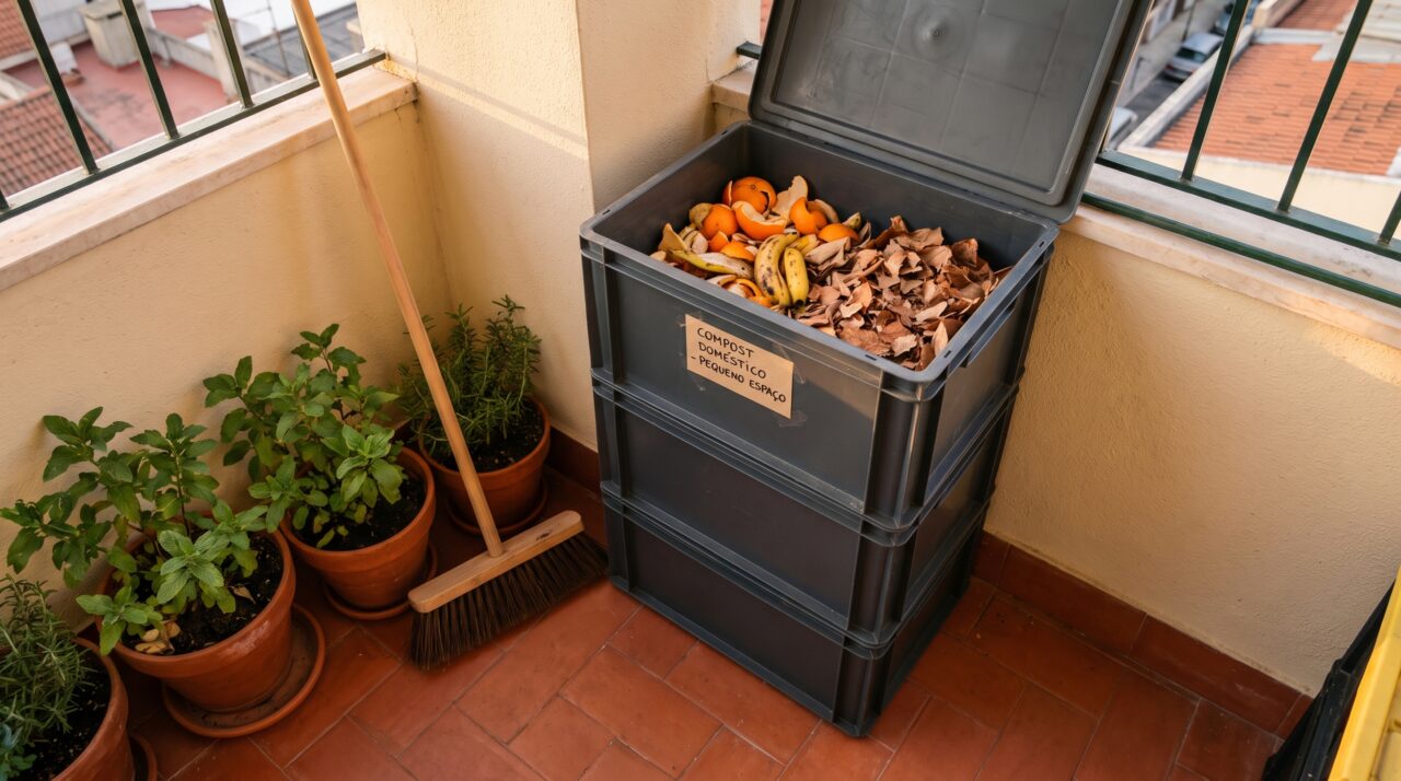 Cascas de frutas, folhas secas e restos da horta parecem três tipos de lixo, mas juntos podem virar matéria-prima dentro de casa