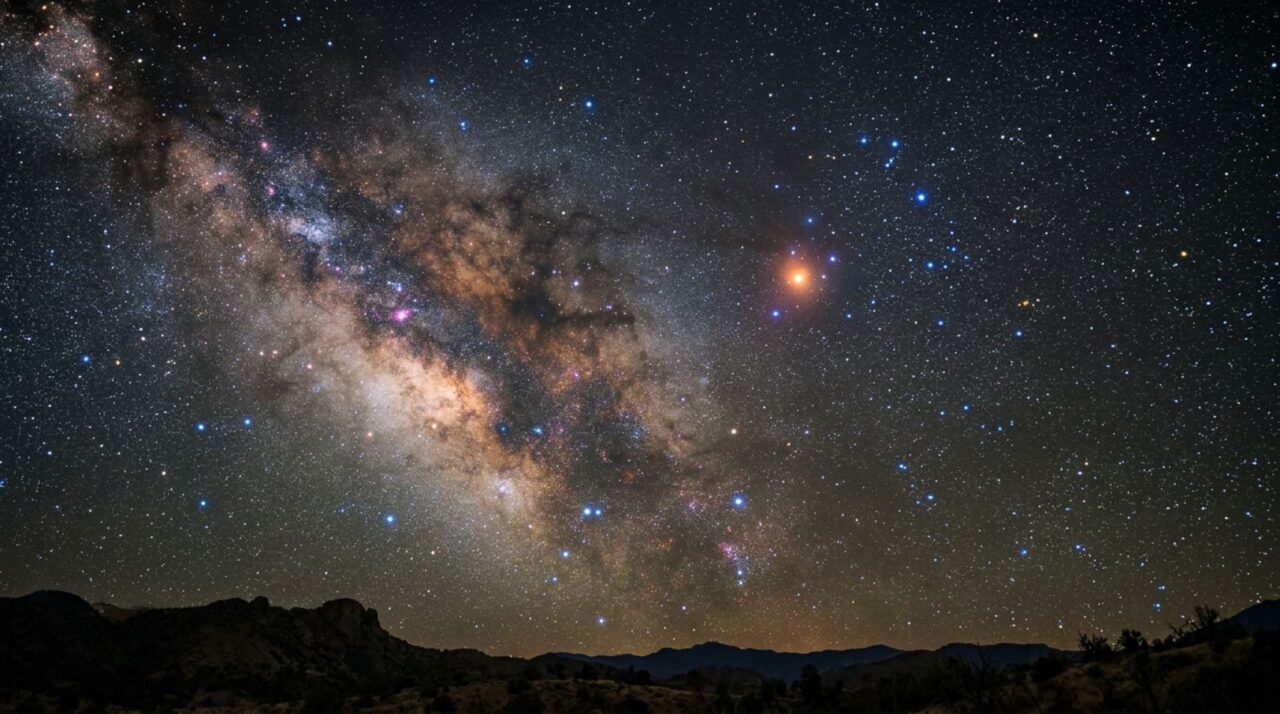 Antares marca o coração de Escorpião e pode ser identificada a olho nu por sua tonalidade avermelhada