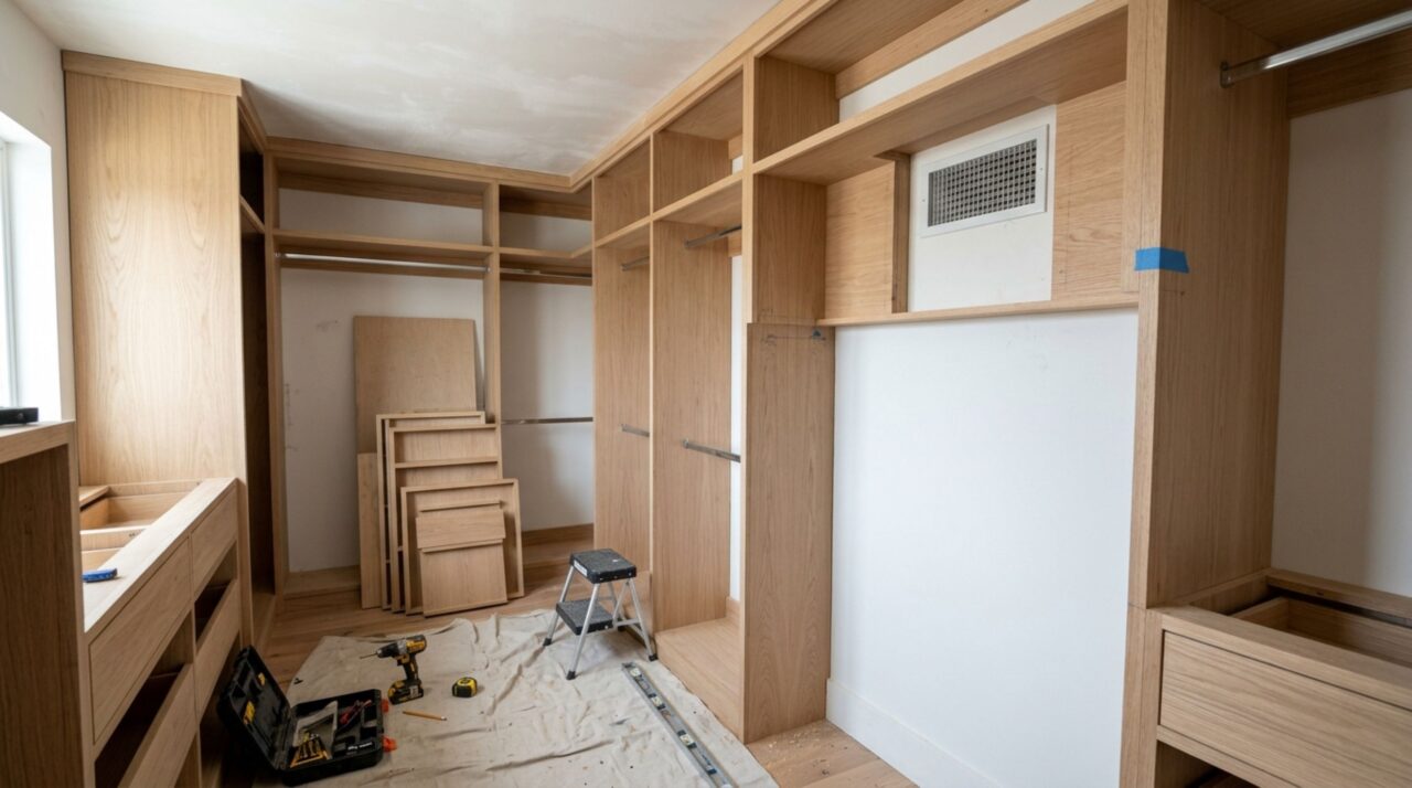 Mulher compra casa antiga, começa a derrubar parede para fazer closet e descobre que ali passava uma chaminé ainda utilizada pelo imóvel vizinho