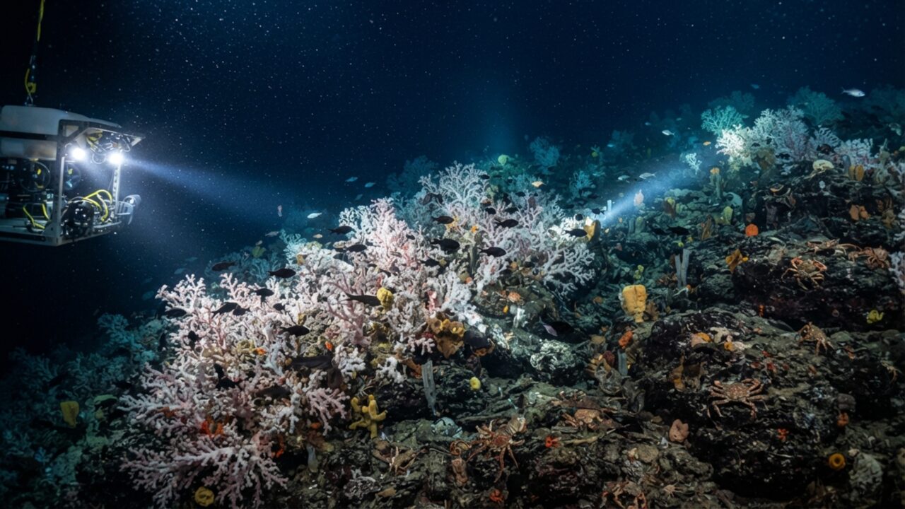 Corais de águas frias formam estruturas no fundo sem depender da luz que alimenta os recifes tropicais