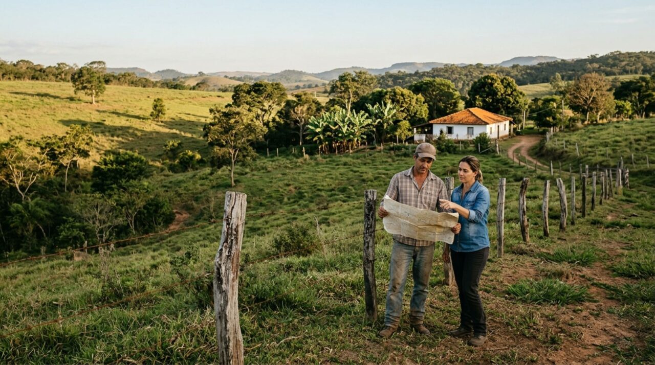 Família compra um sítio com cerca instalada há mais de 20 anos e descobre, durante o georreferenciamento, que os limites cercados não coincidem com os documentos da propriedade