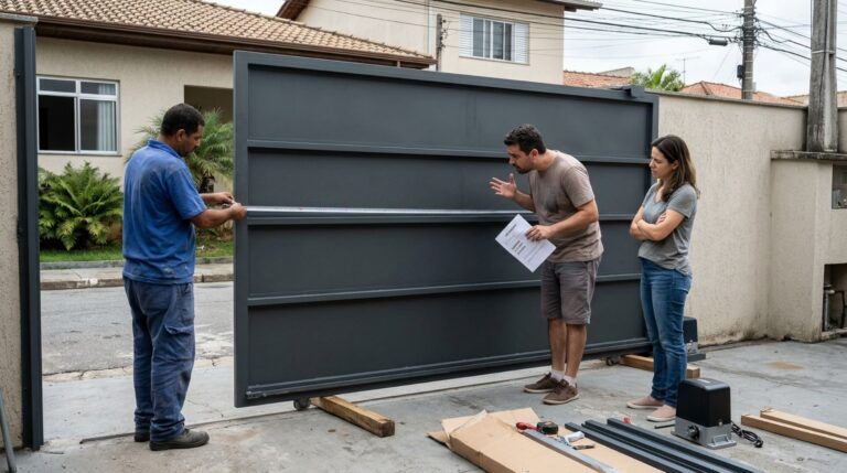 Casal compra um portão automático sob medida para substituir o antigo e descobre que a empresa fabricou a peça com dimensões diferentes das registradas no orçamento