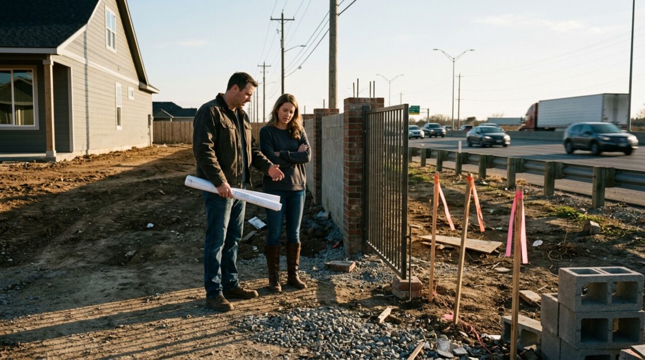 Casal compra terreno próximo à rodovia, constrói a casa e descobre, ao fechar a entrada, que o muro e o portão foram projetados sobre uma faixa com restrição de ocupação