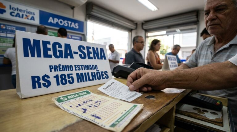 Mega-Sena acumula novamente e deixa apostadores ansiosos: prêmio se aproxima dos R$ 200 milhões