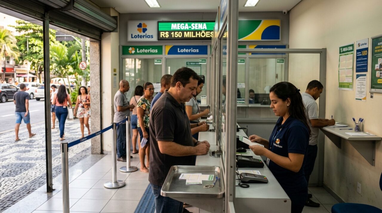 Próximo sorteio da Mega-Sena tem R$ 150 milhões estimados e exige atenção a um detalhe na hora de apostar