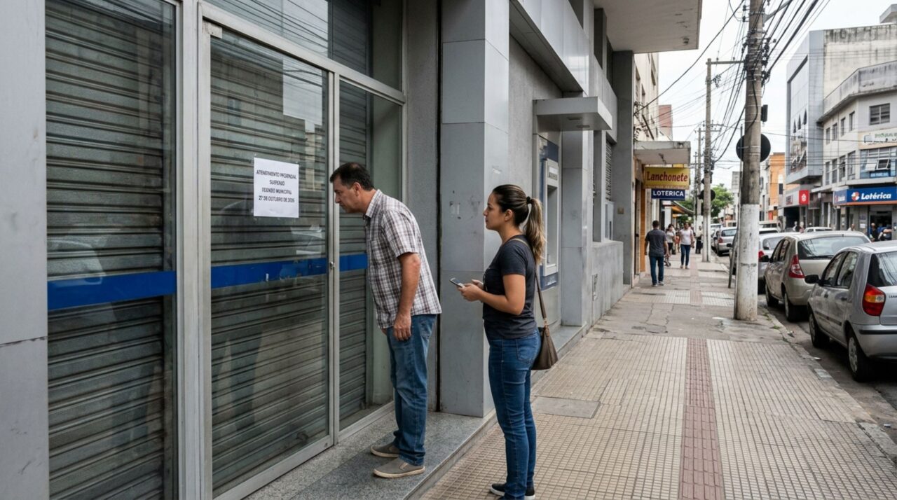 Terça-feira tem bancos fechados: onde será suspenso o atendimento