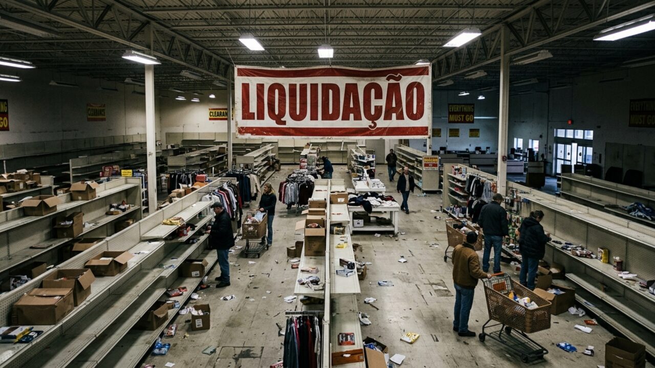 Gigante das lojas de preço baixo anuncia fechamento de 371 unidades e coloca estoques e imóveis à venda para encerrar o negócio