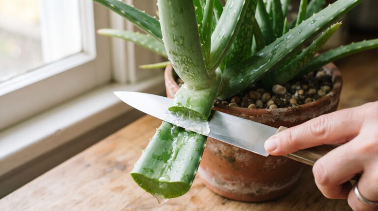 Como cortar e usar o gel da babosa sem prejudicar a planta