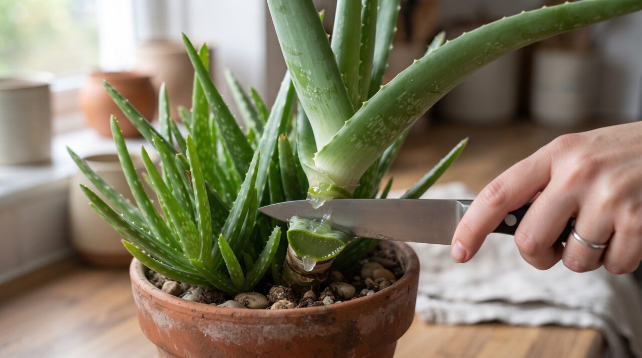 Como cortar e usar o gel da babosa sem prejudicar a planta