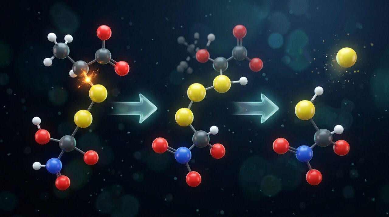 Nova rota metabólica quebra uma ligação carbono–enxofre da cistina e produz cisteína por meio de um intermediário químico