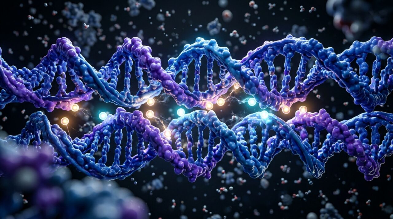 Duas moléculas de DNA foram vistas se encaixando como um zíper pela primeira vez apesar de carregarem a mesma carga elétrica