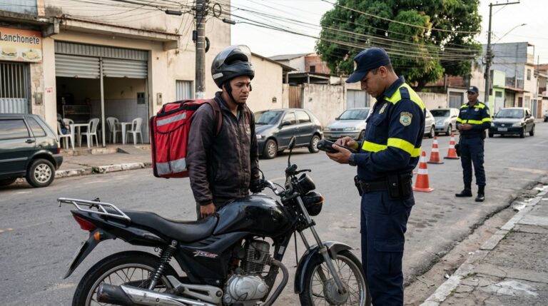 Dono de restaurante exigia que entregador burlasse as leis de trânsito para garantir que os pedidos chegassem mais rápido até os clientes, após funcionário receber multa e ter moto retida por agentes, dono se recusa a pagar pelo prejuízo do empregado