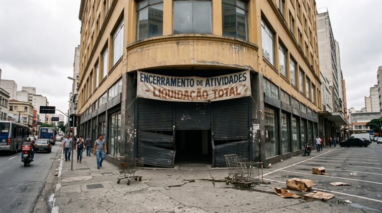 Depois de mais de um século no varejo, gigante entra em recuperação com 687 lojas e 68 mil funcionários, porque anos de vendas em queda e passivos bilionários reduziram uma antiga potência comercial a uma fração do tamanho original.