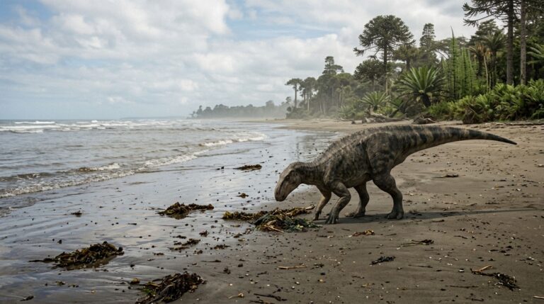 Dinossauros que habitavam as margens do Mar Interior Ocidental podem ter aproveitado recursos orgânicos transportados pelas ondas durante o Cretáceo