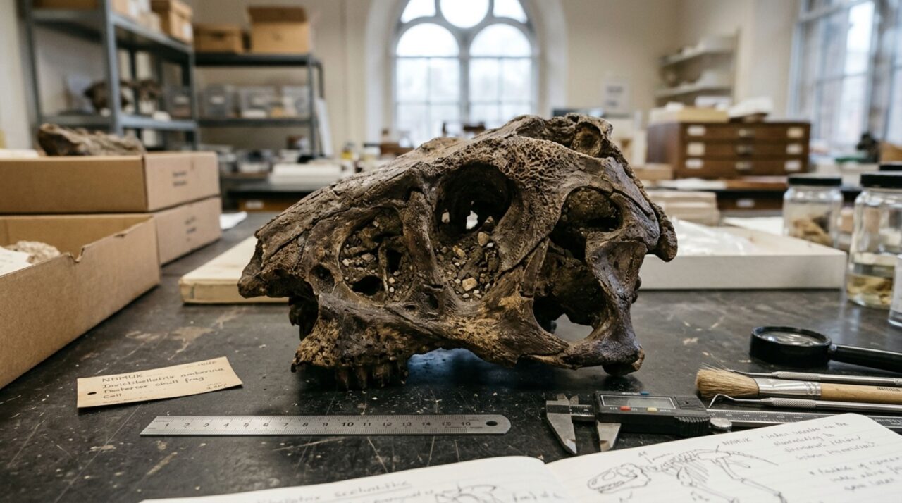 Fragmento craniano preservado desde 1924 permitiu reconhecer uma linhagem de dinossauros predadores até então desconhecida na Europa