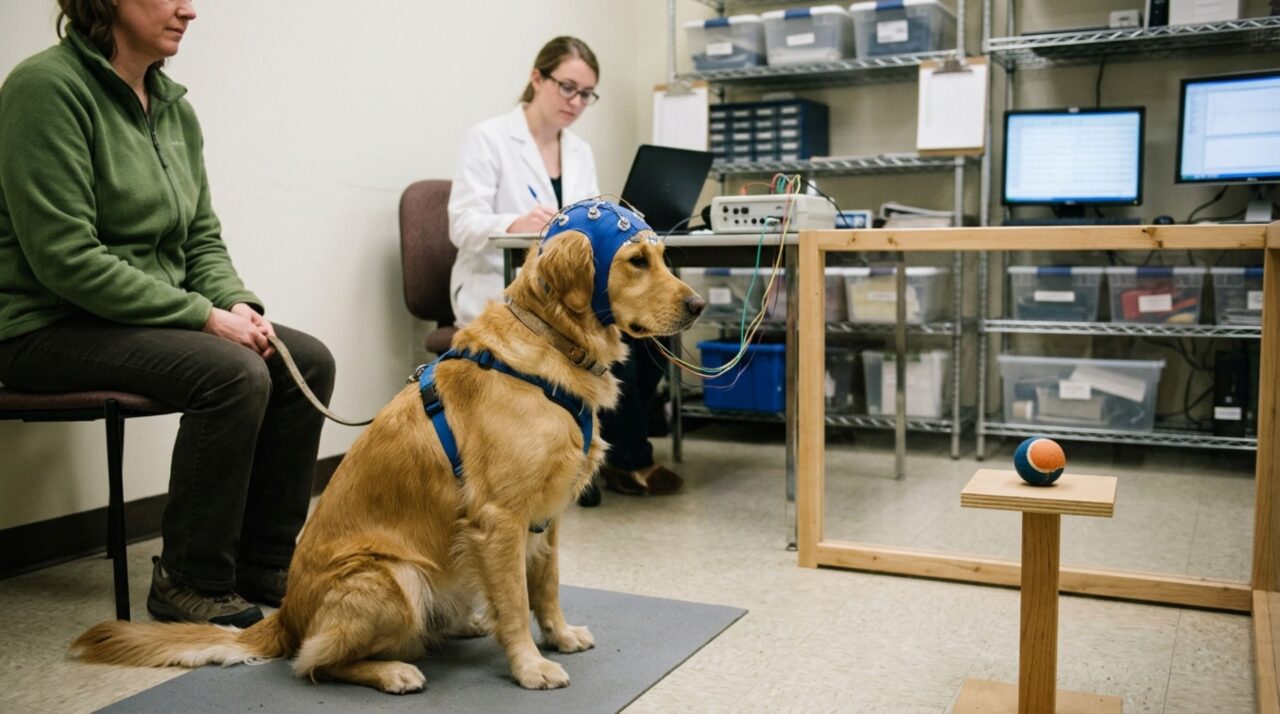 O cachorro ouviu “não” e seu cérebro mudou quando EEG encontrou assinatura parecida com autocontrole humano ao resistir