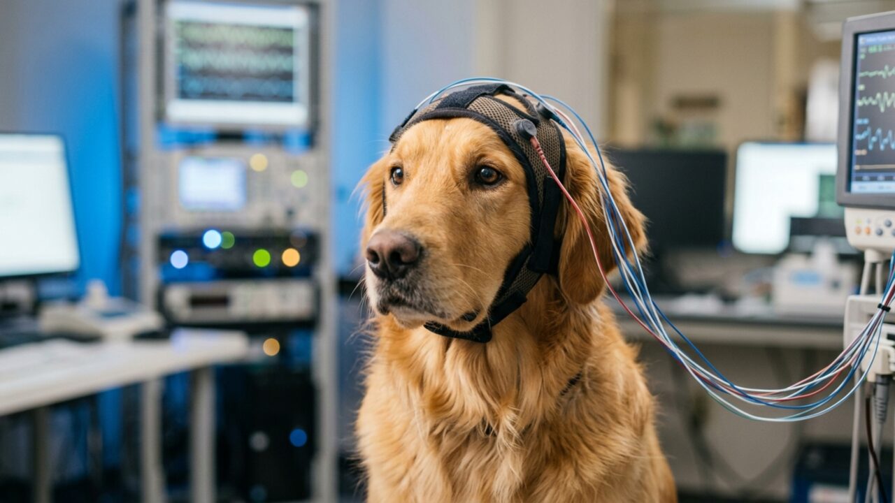 Cães ouviram uma sequência sem pausas e o cérebro encontrou palavras escondidas: consonantes viraram pistas como acontece em humanos