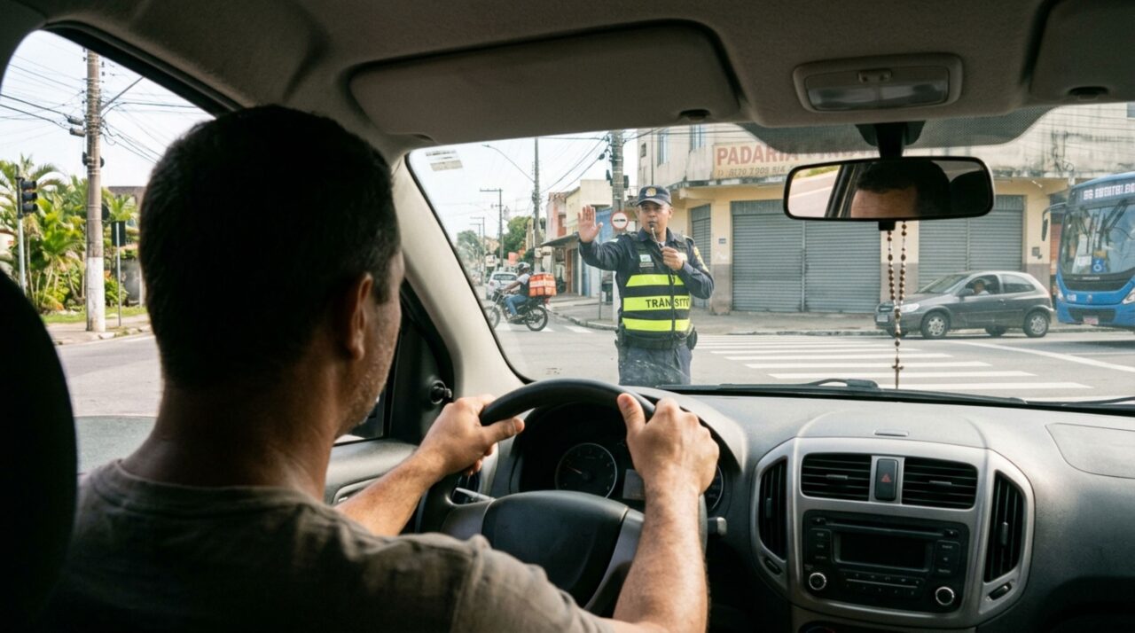 Agente de trânsito dá dois apitos curtos e o motorista segue em frente, achando que era para outro carro: o que cada toque de apito significa no Código de Trânsito e por que ignorar a ordem do agente é infração grave