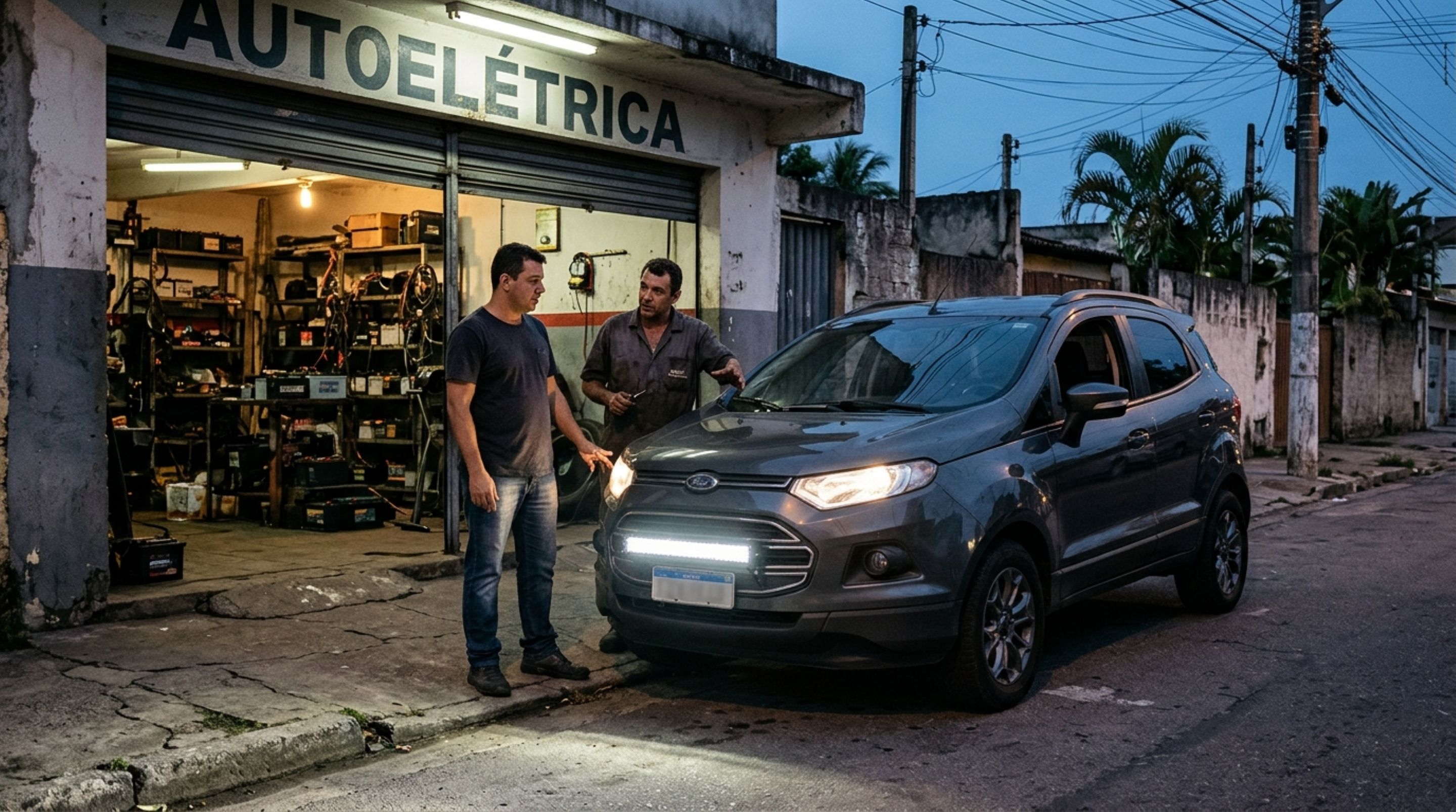Motorista instala uma barra de LED adicional para enxergar melhor durante viagens noturnas e descobre que aumentar a iluminação do carro não significa que qualquer equipamento esteja autorizado