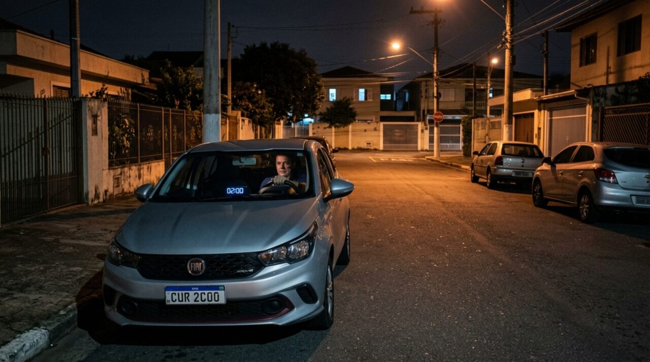 Motorista buzina às 23h na porta de casa para chamar o filho e leva multa