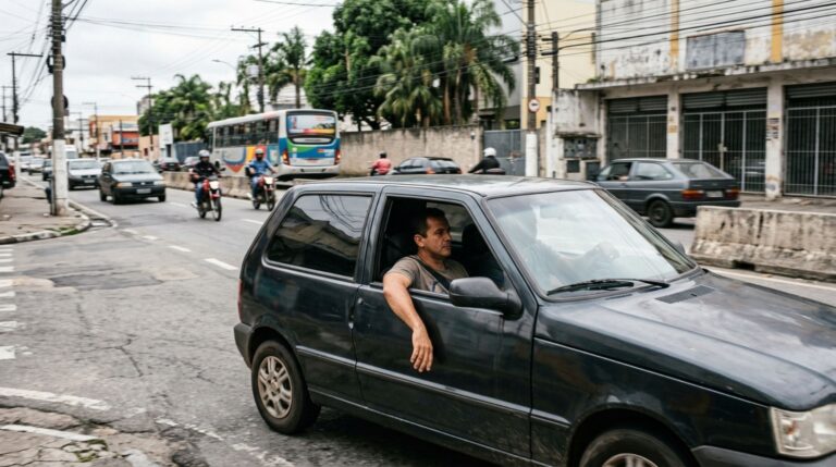 Dirigir com o braço para fora da janela pode gerar multa de R$ 130,16 e quatro pontos na CNH