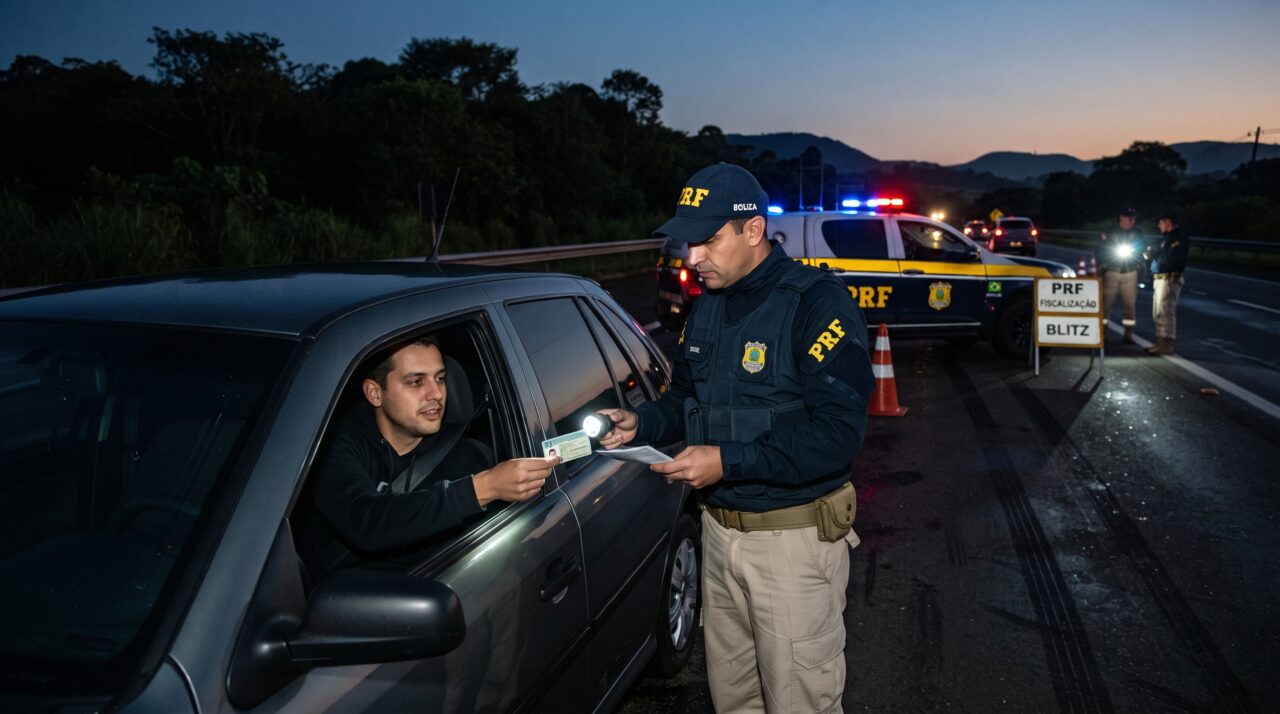Homem com CNH suspensa decide pegar o carro de madrugada “só para ir à farmácia”, cruza com comando policial e tem o documento cassado