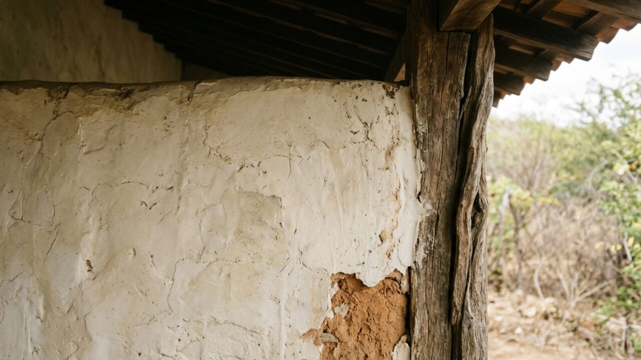 Casa de taipa de dois pavimentos no Crato