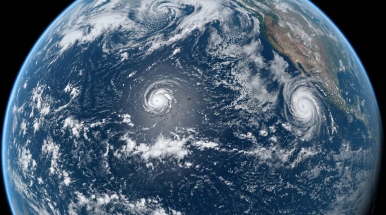 Observação orbital do Pacífico permite acompanhar os furacões Polo e Nolo em regiões distintas durante setembro de 2026