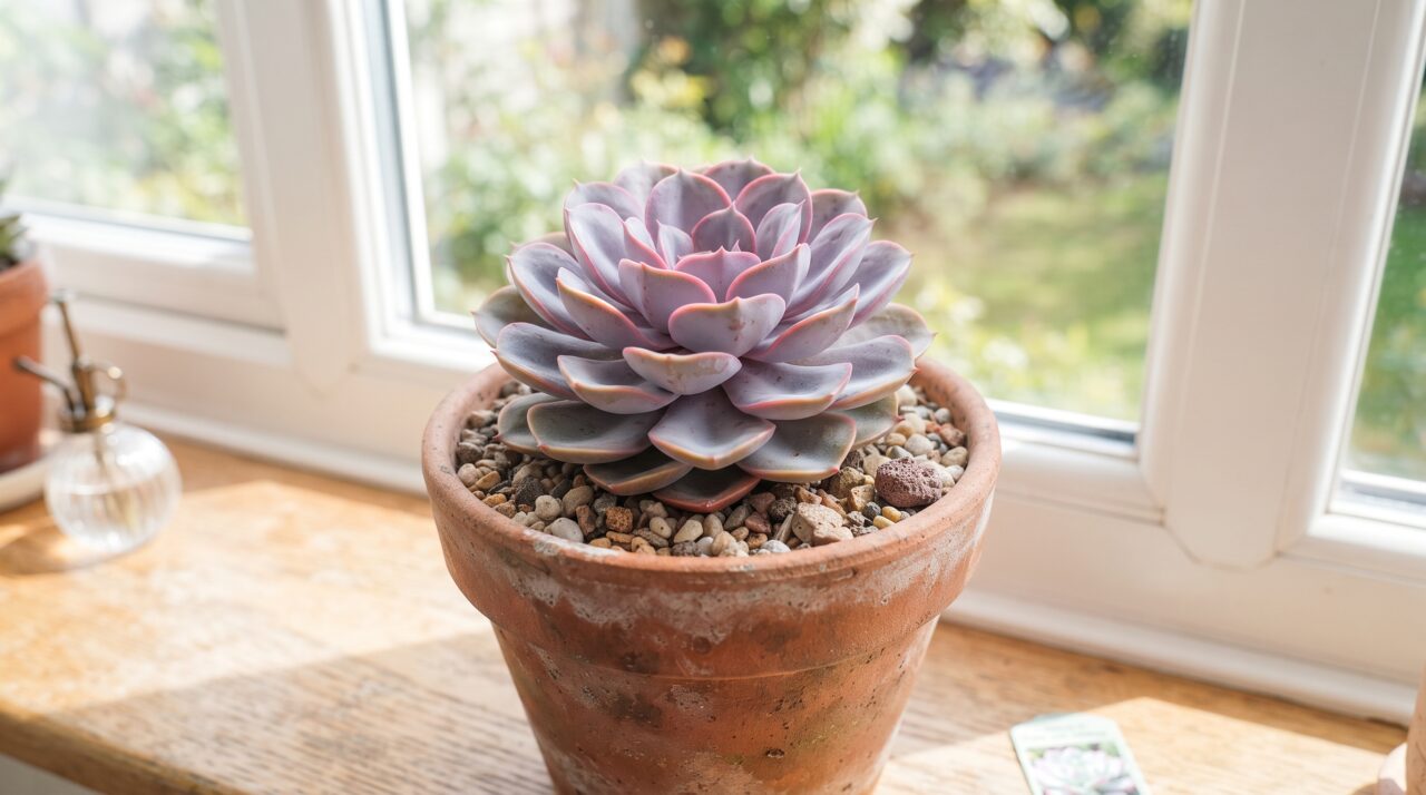 Sua Echeveria está crescendo fina, comprida e caindo para o lado? O ajuste urgente de luz que devolve o formato de rosa compacta para essa suculenta